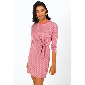 Francesca's | NWT Agnes Stripe Front Tie Dress